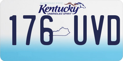 KY license plate 176UVD