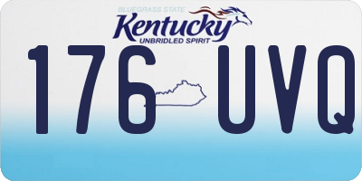 KY license plate 176UVQ