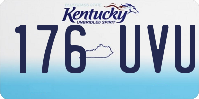 KY license plate 176UVU