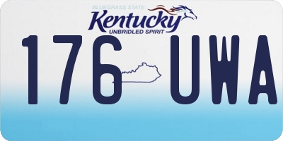 KY license plate 176UWA