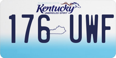 KY license plate 176UWF