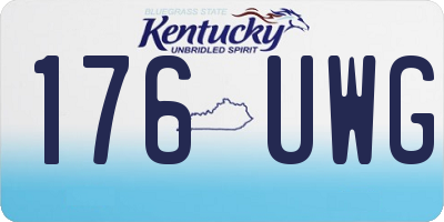 KY license plate 176UWG