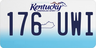 KY license plate 176UWI