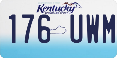 KY license plate 176UWM