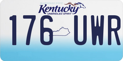 KY license plate 176UWR