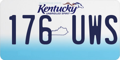 KY license plate 176UWS