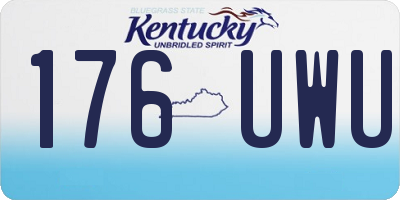 KY license plate 176UWU