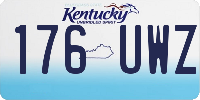 KY license plate 176UWZ