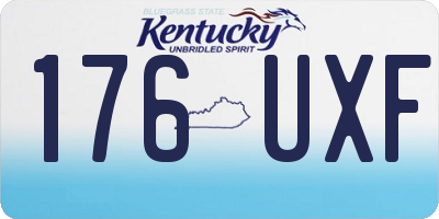 KY license plate 176UXF