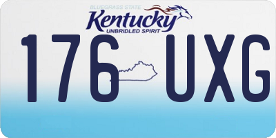 KY license plate 176UXG