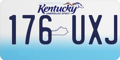 KY license plate 176UXJ
