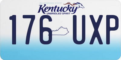KY license plate 176UXP