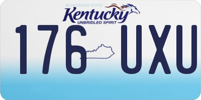 KY license plate 176UXU