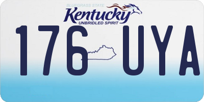 KY license plate 176UYA