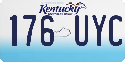 KY license plate 176UYC