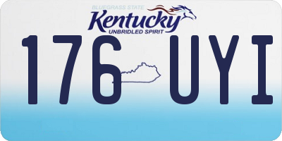 KY license plate 176UYI