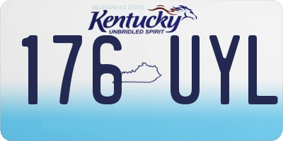 KY license plate 176UYL