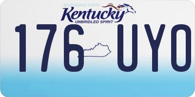 KY license plate 176UYO