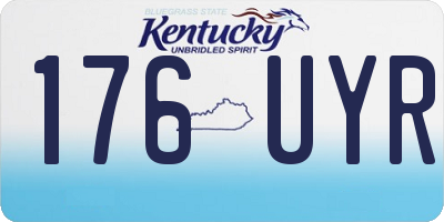 KY license plate 176UYR