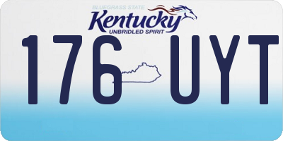 KY license plate 176UYT