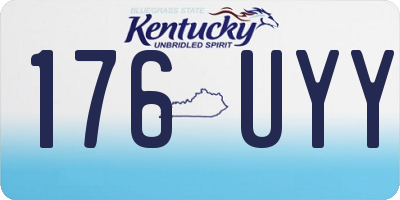 KY license plate 176UYY