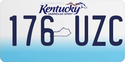 KY license plate 176UZC