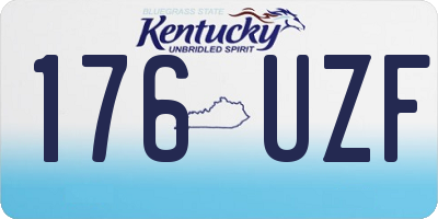 KY license plate 176UZF