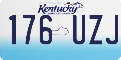 KY license plate 176UZJ