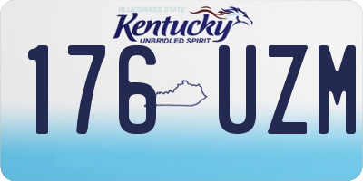 KY license plate 176UZM