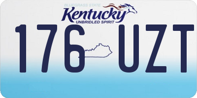 KY license plate 176UZT