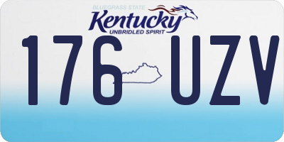 KY license plate 176UZV