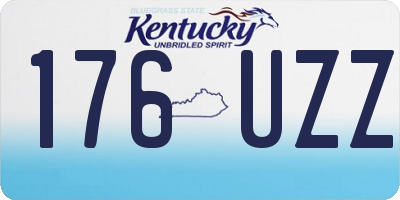 KY license plate 176UZZ