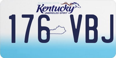 KY license plate 176VBJ