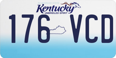 KY license plate 176VCD