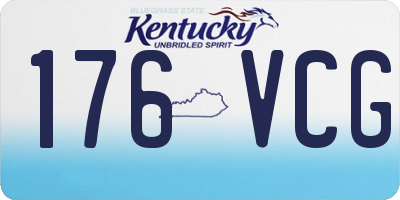 KY license plate 176VCG