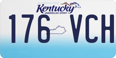 KY license plate 176VCH