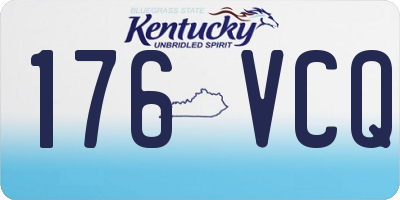 KY license plate 176VCQ