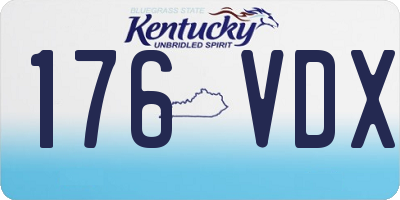 KY license plate 176VDX