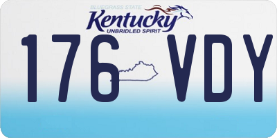 KY license plate 176VDY