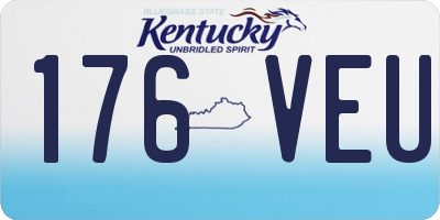 KY license plate 176VEU