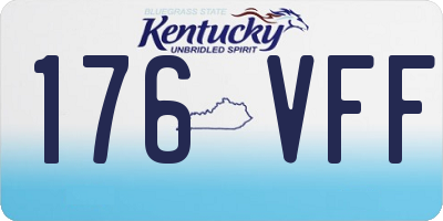 KY license plate 176VFF