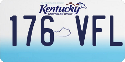 KY license plate 176VFL