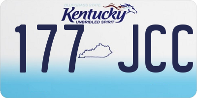 KY license plate 177JCC