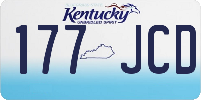 KY license plate 177JCD