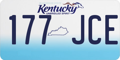 KY license plate 177JCE