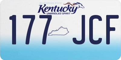 KY license plate 177JCF