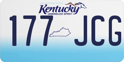 KY license plate 177JCG