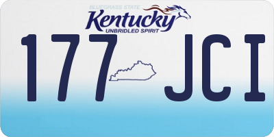 KY license plate 177JCI