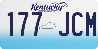 KY license plate 177JCM