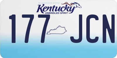 KY license plate 177JCN